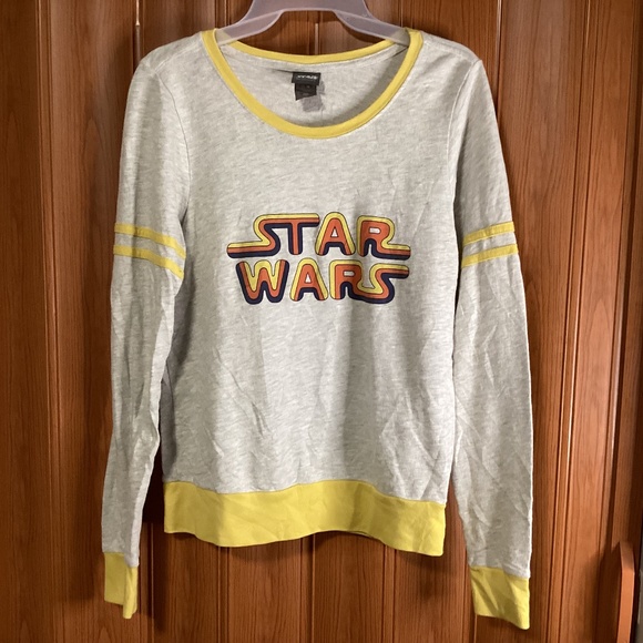 Disney Parks Star Wars Her Universe Long Sleeve Retro Logo Women’s Top Size M - Picture 1 of 6